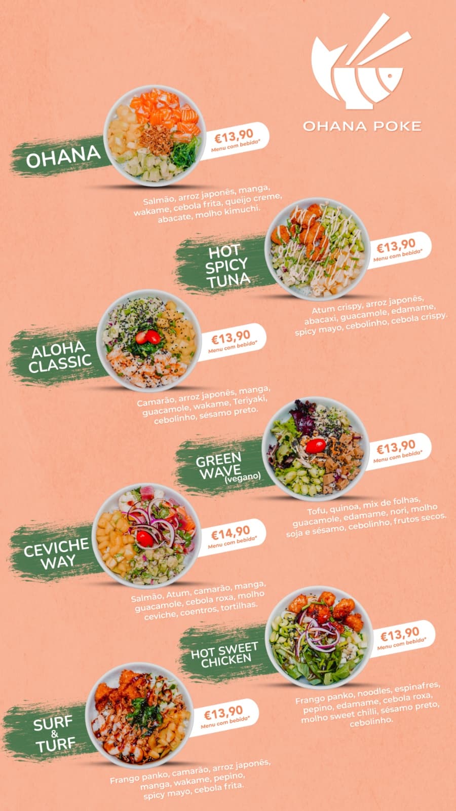 Catering Ohana Poke, bowls frescos para o teu evento em Setúbal